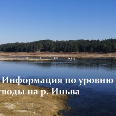 Уровень воды на реке Иньва