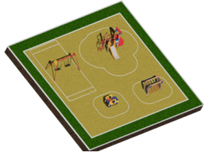 Обустройство детской площадки по пер. Майский в г.  Кудымкаре