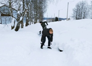 «Снежный десант» в Кудымкарском округе продолжает свою работу
