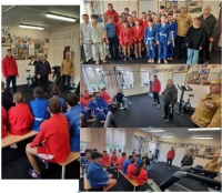 Встреча участника боевых действий Владимира Шипицына с юными спортсменами