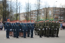 25 мая на городской площади в Кудымкаре прошёл II открытый городской смотр строя и песни
