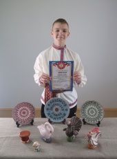 Учащийся Белоевской средней школы Дмитрий Кудымов победил во Всероссийском конкурсе "Палитра ремесел-2025"