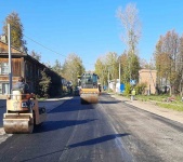 В Кудымкаре идет ремонт участка дороги по ул. Ленина