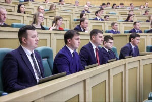 Председатель Думы Кудымкарского округа, член Палаты молодых Законодателей при Совете Федерации Михаил Перов принял участие в итоговом заседании Палаты в Москве