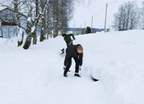 «Снежный десант» в Кудымкарском округе продолжает свою работу